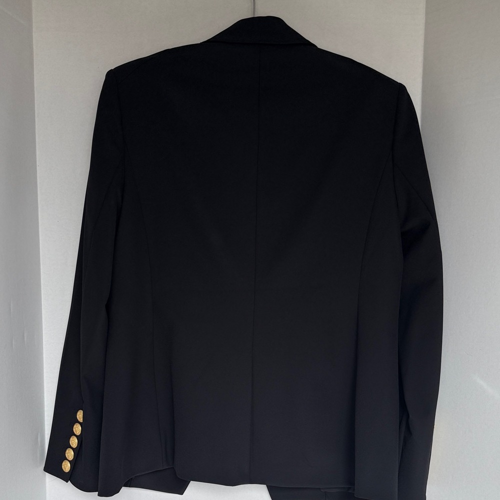 Quince Double Breasted Black blazer NWT - Picture 3 of 4
